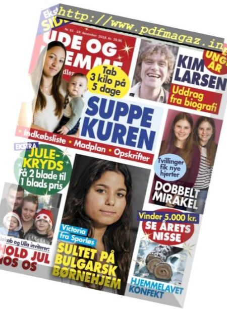 Ude og Hjemme – 19 december 2018 Cover