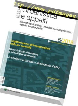 Urbanistica e appalti – Dicembre 2018