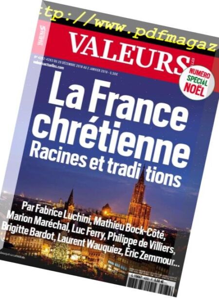 Valeurs Actuelles – 20 decembre 2018 Cover