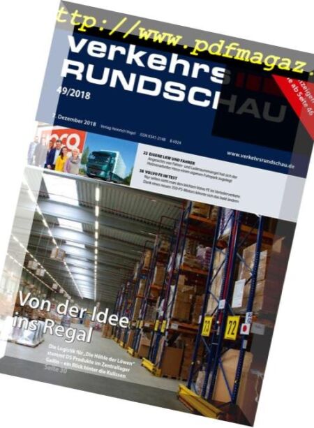 VerkehrsRundschau – 10 Dezember 2018 Cover