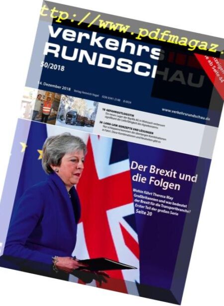 VerkehrsRundschau – 11 Dezember 2018 Cover