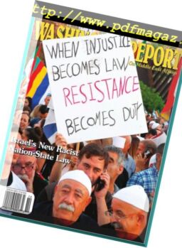 Washington Report On Middle East Affairs – October 2018