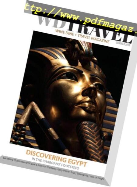 WDT. Wine Dine & Travel Magazine – Summer 2018 Cover