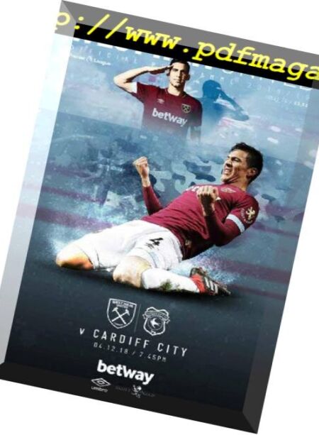 West Ham United Official Programmes – 05 December 2018 Cover