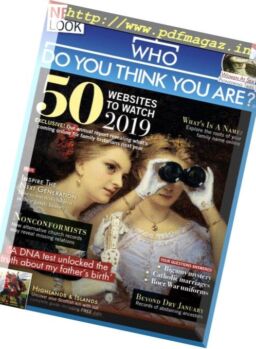 Who Do You Think You Are – January 2019