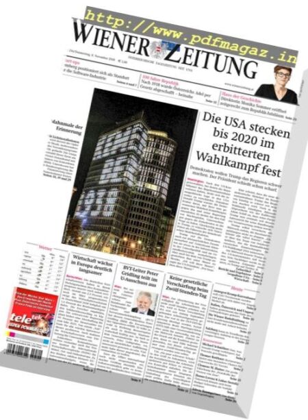 Wiener Zeitung – November 2018 Cover
