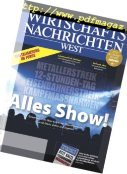 Wirtschaftsnachrichten West – Dezember 2018