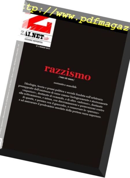 Zainet Lab – Marzo 2018 Cover