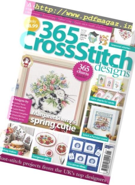 365 Cross Stitch Designs – January 2019 Cover