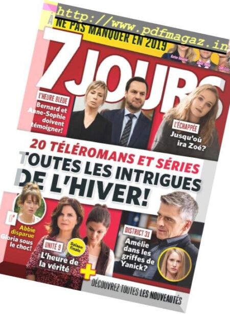 7 Jours – 11 janvier 2019 Cover