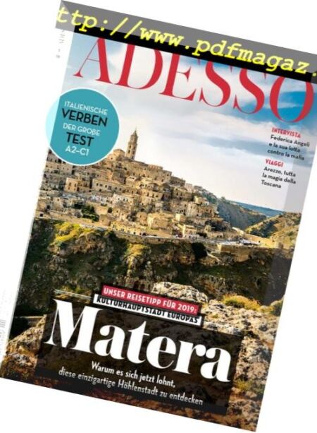 Adesso – Gennaio 2019 Cover