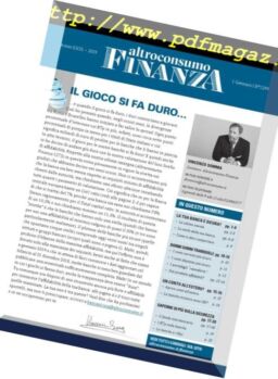 Altroconsumo Finanza – 1 Gennaio 2019