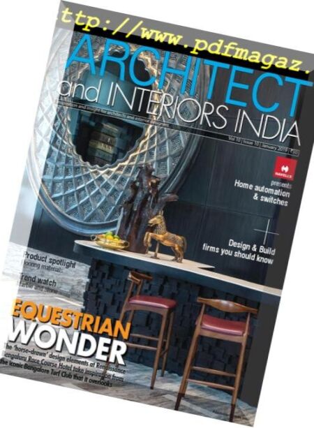 Architect and Interiors India – January 2019 Cover