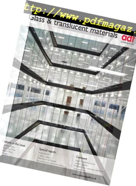 Architects Datafile (ADF) – 03 sup 2016 Cover