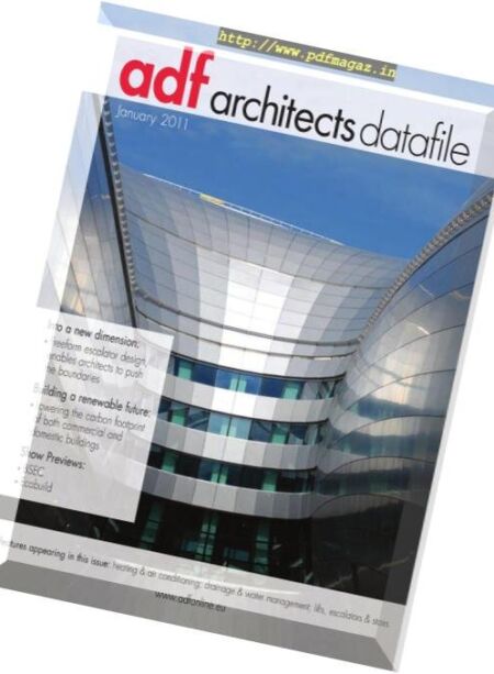 Architects Datafile (ADF) – January 2011 Cover