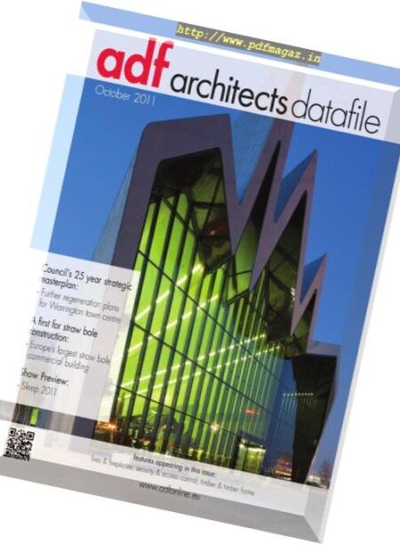 Architects Datafile (ADF) – October 2011 Cover