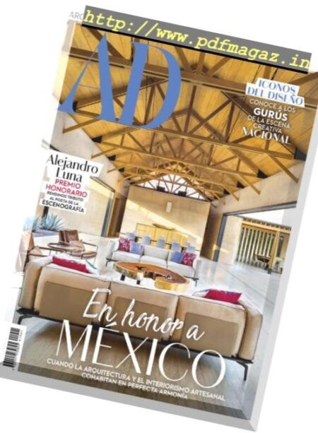 Architectural Digest Mexico – enero 2019 Cover
