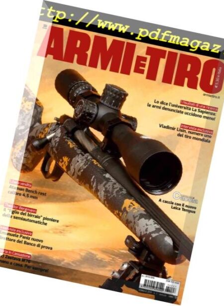 Armi e Tiro – Gennaio 2019 Cover