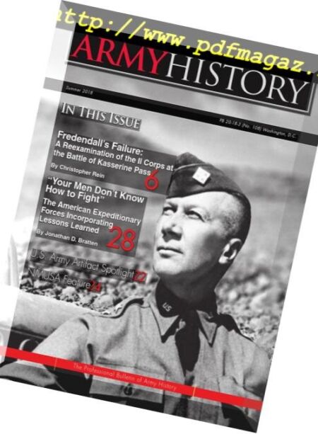 Army History – Summer 2018 Cover
