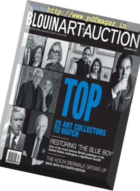 Art+Auction – December 2018 Cover