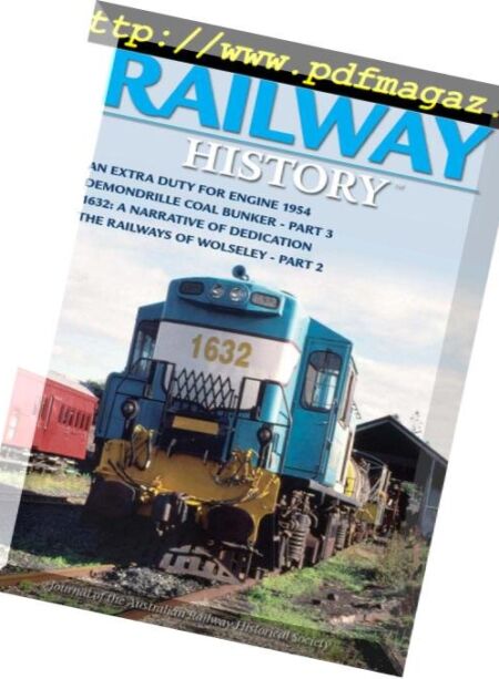Australian Railway History – January 2019 Cover