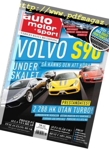 Auto Motor & Sport Sverige – 13 oktober 2015 Cover