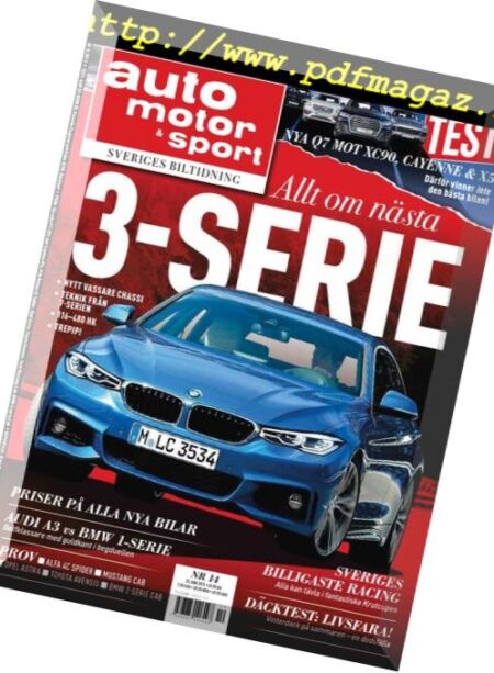 Auto Motor & Sport Sverige – 19 juni 2015 Cover