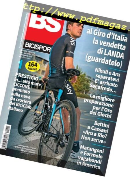 Bicisport – Gennaio 2016 Cover
