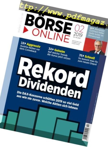 BOrse Online – 10 Januar 2019 Cover