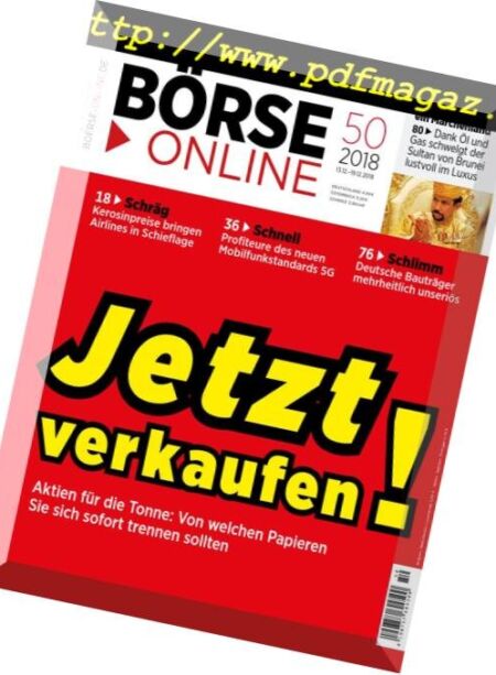 BOrse Online – 13 Dezember 2018 Cover