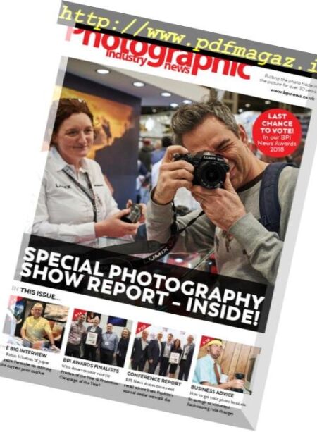 British Photographic Industry News – April 2018 Cover