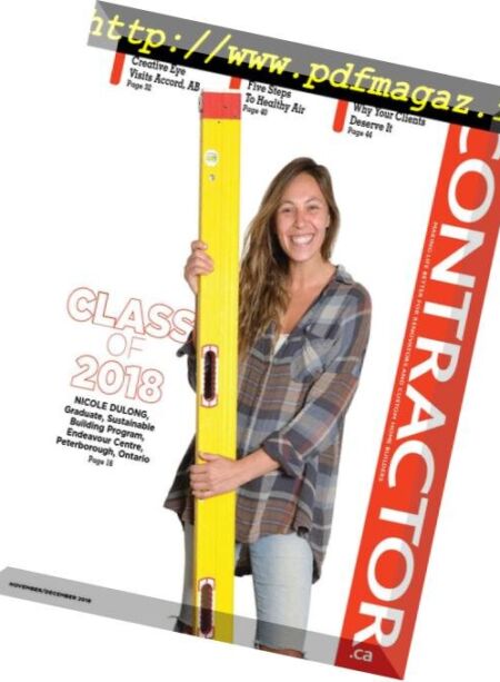 Canadian Contractor – November-December 2018 Cover