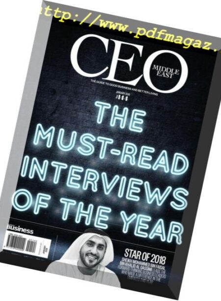 CEO Middle East – January 2019 Cover