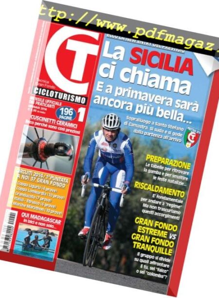 Cicloturismo – Gennaio 2014 Cover