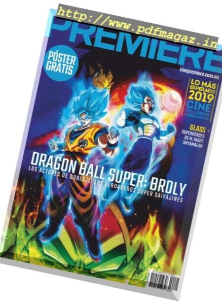 Cine Premiere – enero 2019 Cover