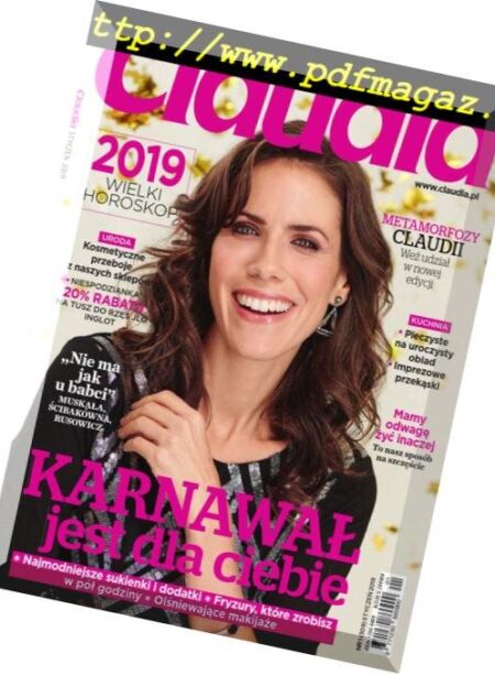 Claudia Poland – Styczen 2019 Cover
