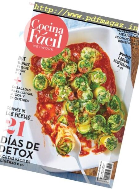 Cocina Facil – enero 2019 Cover