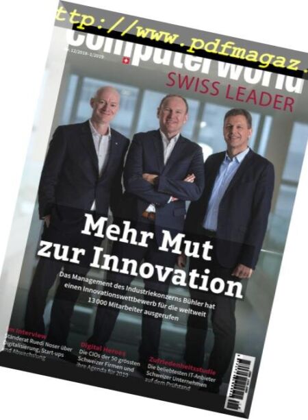 Computerworld Spezial Swiss Leader – Dezember 2018 Cover