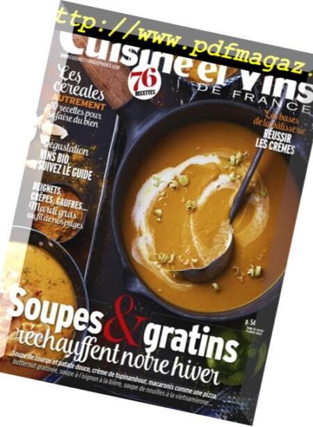 Cuisine et Vins de France – fevrier 2019 Cover