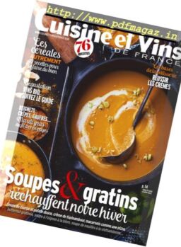 Cuisine et Vins de France – janvier 2019
