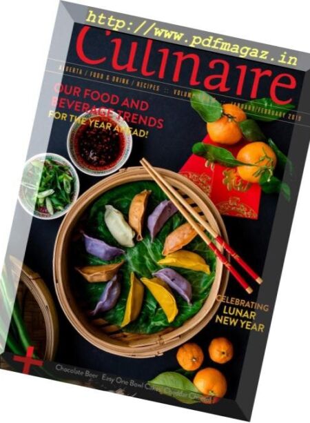 Culinaire Magazine – January-February 2019 Cover