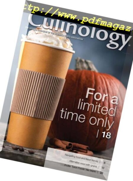 Culinology – September 2018 Cover