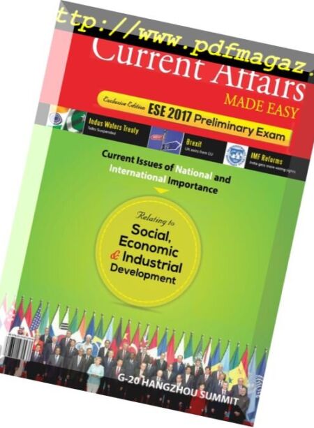 Current Affairs Made Easy – November 2016 Cover