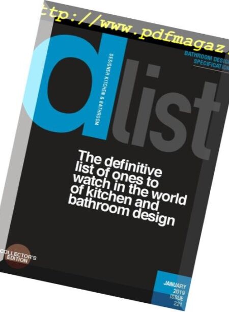 Designer Kitchen & Bathroom – January 2019 Cover