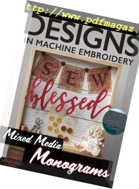 Designs in Machine Embroidery – January-February 2019 Cover