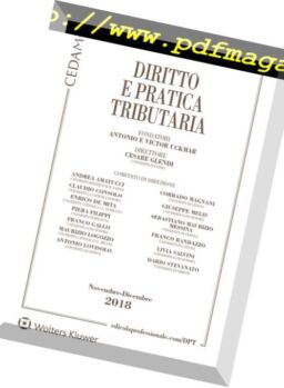 Diritto e Pratica Tributaria – Dicembre 2018