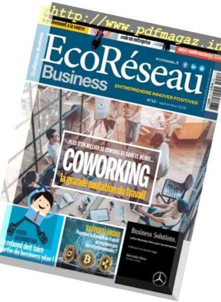 EcoReseau Business – Septembre 2018 Cover