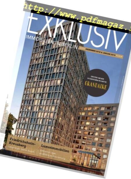 Exklusiv Immobilien in Berlin – Dezember 2018 – Januar 2019 Cover