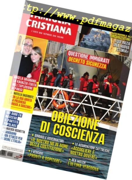 Famiglia Cristiana – 20 Gennaio 2019 Cover