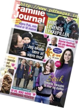 Familie Journal – 28 januar 2019